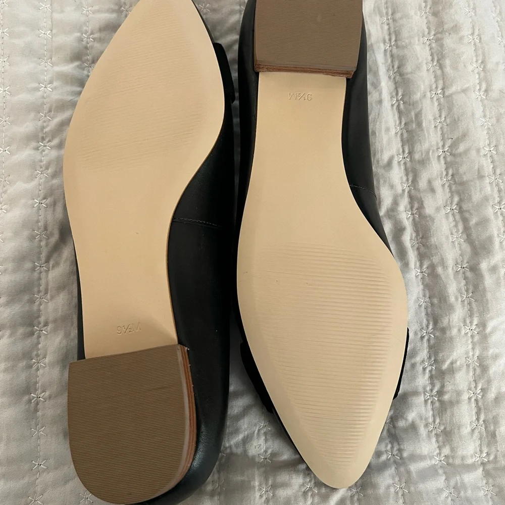 Talbots black Edison flats with bamboo ring - Picture 4 of 6